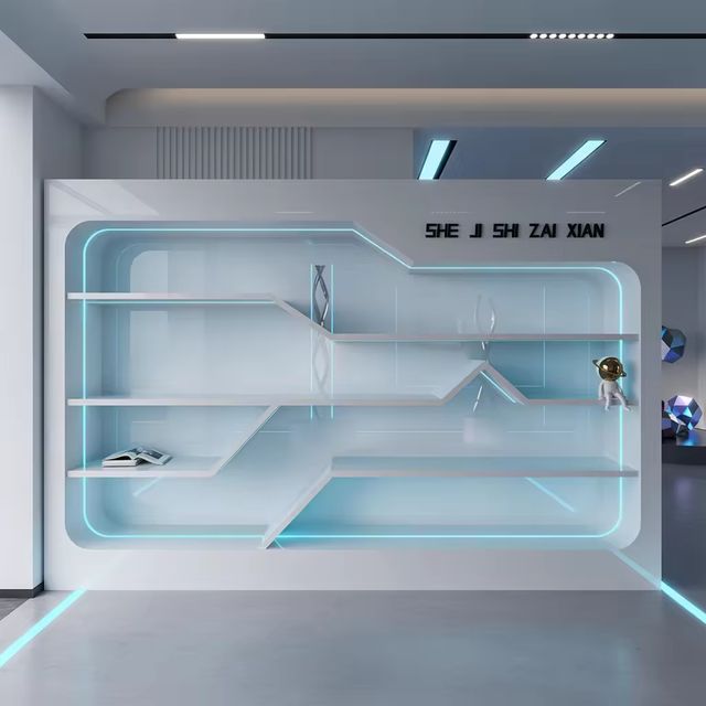 Custom Modern-style MDF Handmade Multi-functional Durable Eco-Friendly Storage Cosmetic Display Cabinet Spray-painted Kitchen